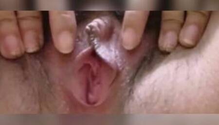 Indian teen shows her pussy