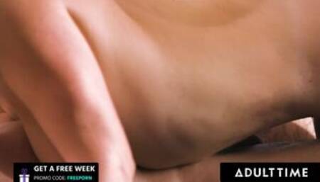 ADULT TIME - Gorgeous MILF Masseuse Slimthick Vic Oils Up Client's Cock Before Sucking It Dry!