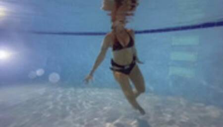 Carissa in her custom old school weight belt part 2