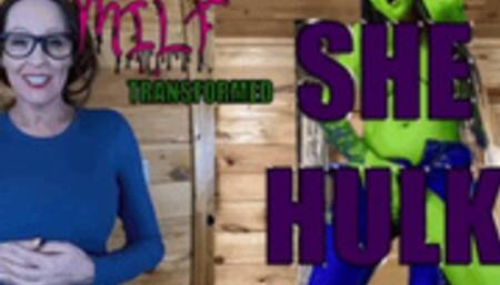From MILF to She Hulk -Transformation- Giantess- SFX- Clothes Ripping -Growth Sci-Fi