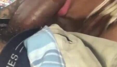 Curvy Ebony  Sucking For 50$