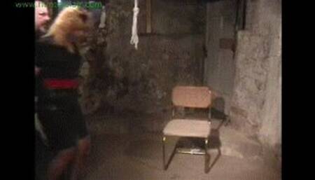 Hot blonde MILF neighbor kept bound & gagged in his basement (MP4 HD 7000kbps)