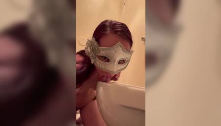 Toilet licking