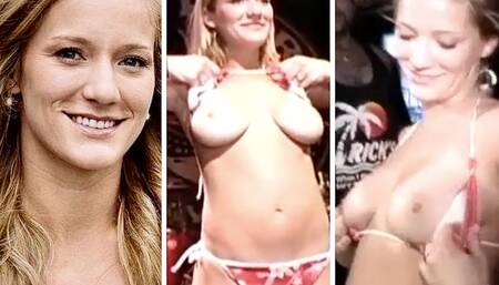 Catherine Rossell flashed her tits to make BF mad!