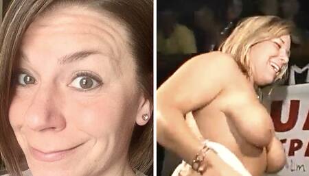 Angie Milks showed off her “milkers” for spring break