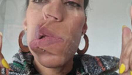 Face Squish on glass