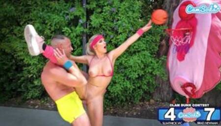 Clam Dunk Competition Outdoor Porn Sex on Basketball Court