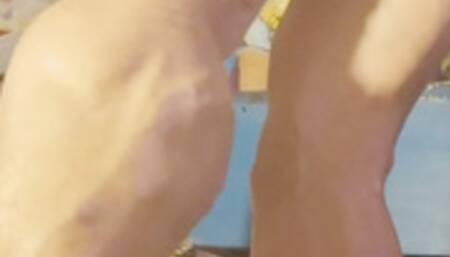 Oiled calves and fingering