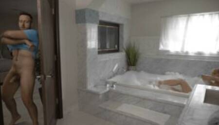 Busty Tbabe analed by husbands friend