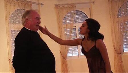 Getting to know my old perv with a Harsh face slapping - Nasty Natascha & The Old Perv - MP4 Clip