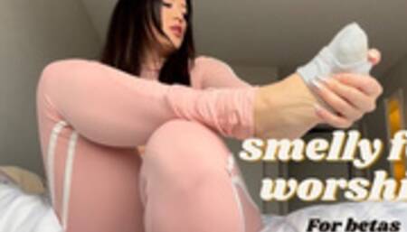 Smelly feet worship
