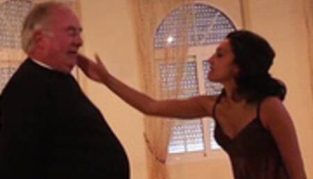 Getting to know my old perv with a Harsh face slapping - Nasty Natascha & The Old Perv - MP4 Clip