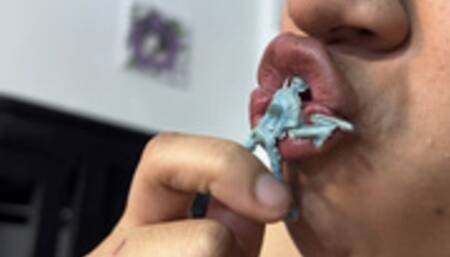 Milf giantess will use ALL her body to punish them, vore