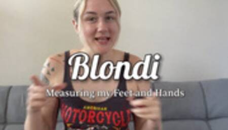 Measuring my Feet and Hands