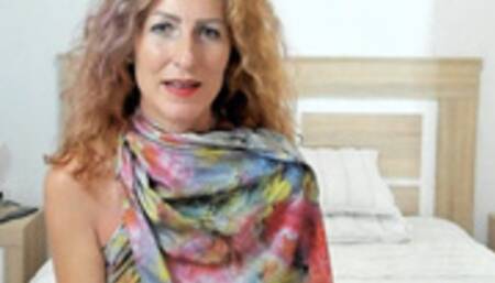 Horny British Milf video calls her daughters Boyfriend