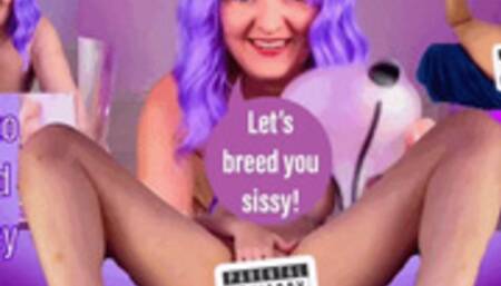 How to Breed a Sissy Training - Sissification Femdom POV on how to fill your hole with cum with Mistress Mystique - MP4