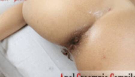 Anal Creampie Compilation - My First! (Part 1 of 3 HD) - 3 Anal Creampies with Slow-Motion replays!