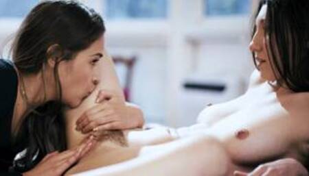 Hot slut Gizelle Blanco eating her stepsisters lesbian GF Maya Woulfe pussy