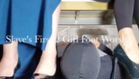 Slave's First 2 Girl Worship