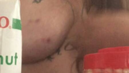 FTM STUFFS SELF FULL OF FOOD