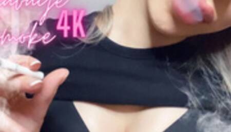Cleavage Smoke - 4K