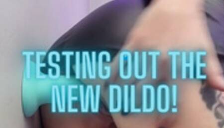 Testing Out the New Dildo