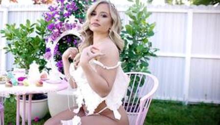 Big round ass blonde MILF Jackie gets naked together with Playboy