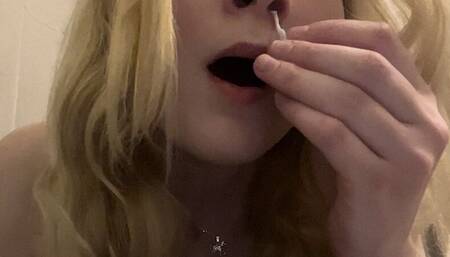 Giantess Sniffing up Tiny Village