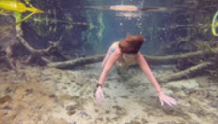 Carissa Topless and Fully Nude in the Springs