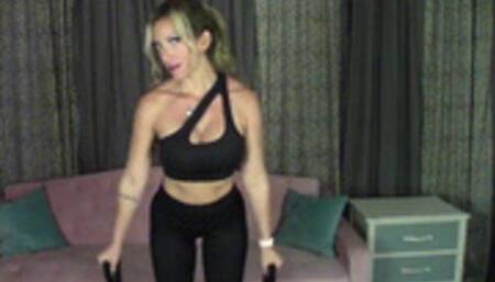 Muscle MILF Sweaty Sock after workout worship