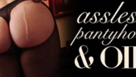 Assless Pantyhose with Oil