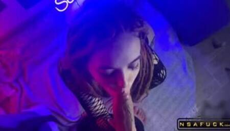 Sexy Step Sister with Dreadlocks Gave