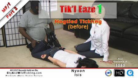Tik'l Eaze Nyxon Hogtied Tickling before