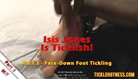 Isis Jones Is Ticklish Part 3 Face-Down Foot Tickling