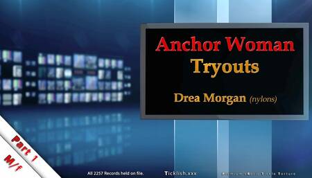 Anchorwoman Tryouts Part 1: Drea Morgan (nylons) -