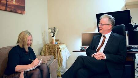 Milf Sectary Shooting Star LOVES to take DICK-tation  For her BOSS Paul Jones