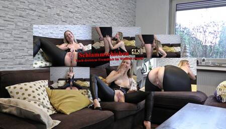 4K: Krass! SCHLAMMSCHIEBEN nach Fremdfick im Wetlook Anzug! ;)