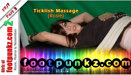 Girlz of Footpunkz 2 - Part 3 - Ticklish Massage - Rosie