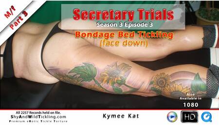 Secretary Trials - Season 3 Episode 3 - Part 3 - Bondage Bed Face-Down Tickling