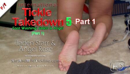 International Tickle Takedown 5 - Part 1 - Angel & Jaden Foot Washing