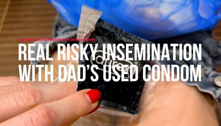 Real Risky Insemination With Dad's Used Condom (ES684)