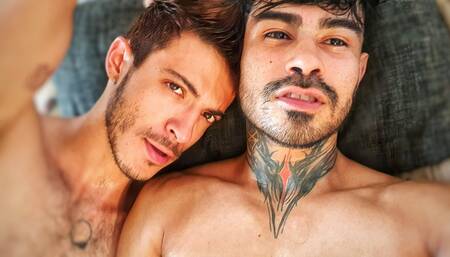 meeting in bed they fuck until they finish like pigs