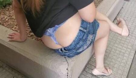 Voyeur Mall Ass Crack (BUTT CRACK FETISH)