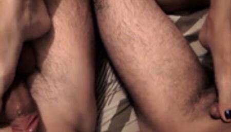 Happened again! Footjob for two dicks (PART 02)