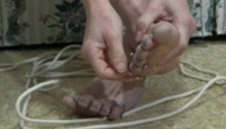 CLAIRE IRONS PLAYS FOOTSIE WITH HER TOOTSIES