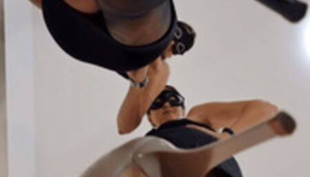 Trampling our initials into your face, slave!