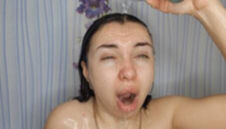 mermaid taking a bath