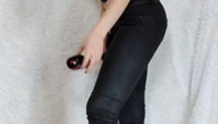 Furious destruction of a computer mouse