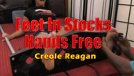 Feet In Stocks Hands Free Tickling - Part 18 - Creole Reagan (short)