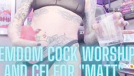 Femdom Cock Worship - CEI for Matt
